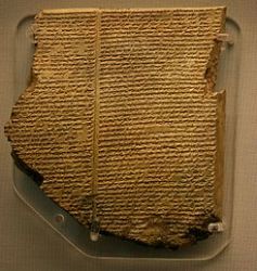 Tablilla sumeria, Tabla del Diluvio, Epopeya de Gilgamesh